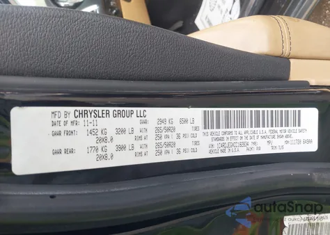 2012 Dodge Durango Citadel из США, поврежденный, VIN 1C4RDJEGXCC182834